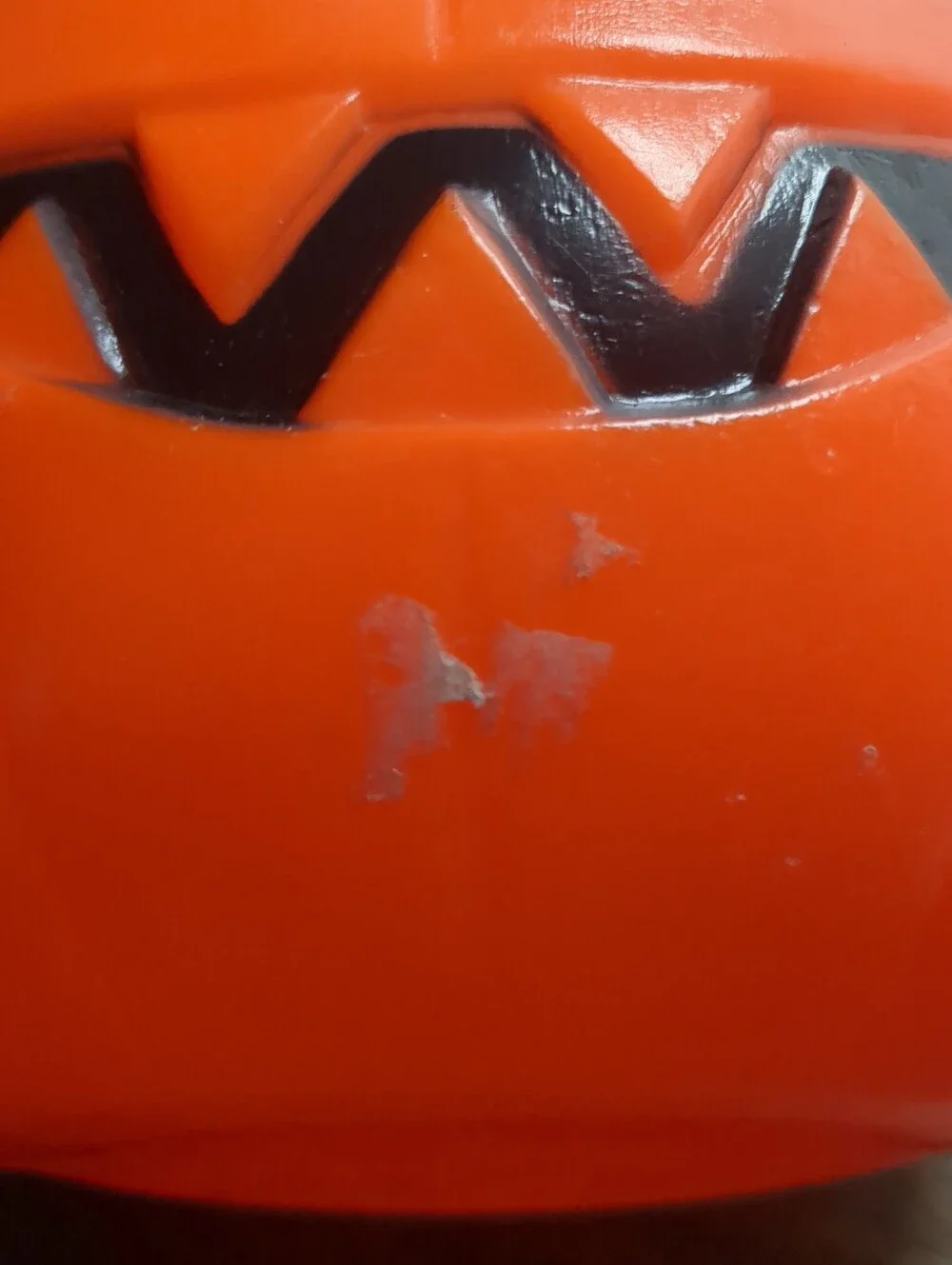 EMPIRE Vintage  HALLOWEEN  Plastic Pumpkin Trick Treat Bucket ~ Rivet Handle